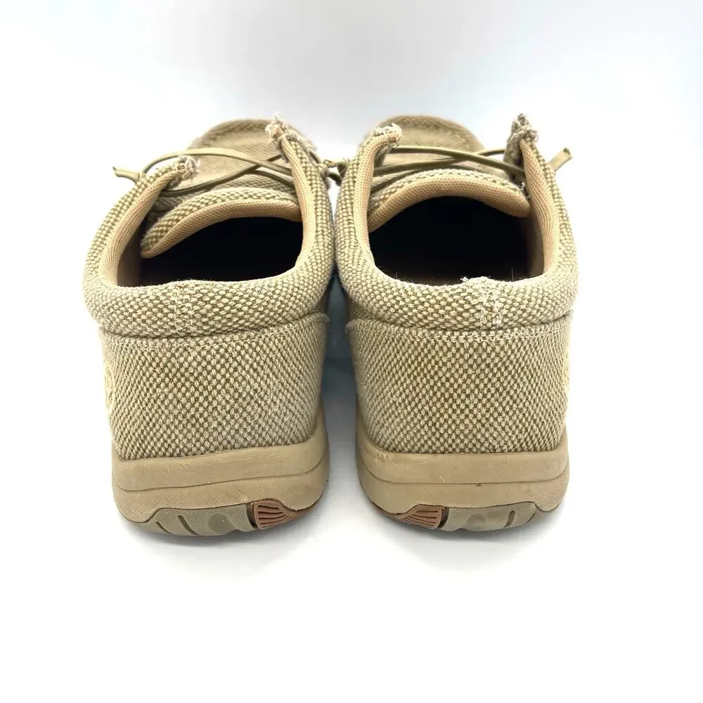 Roper Men's Clearcut Low Casual Chukka Shoes Tan w/ Textile Upper Size 9.5